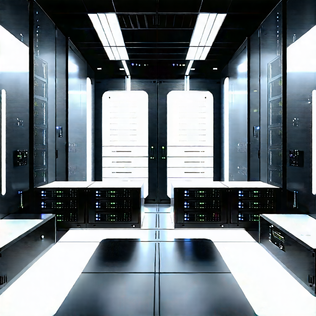 Futuristic server room