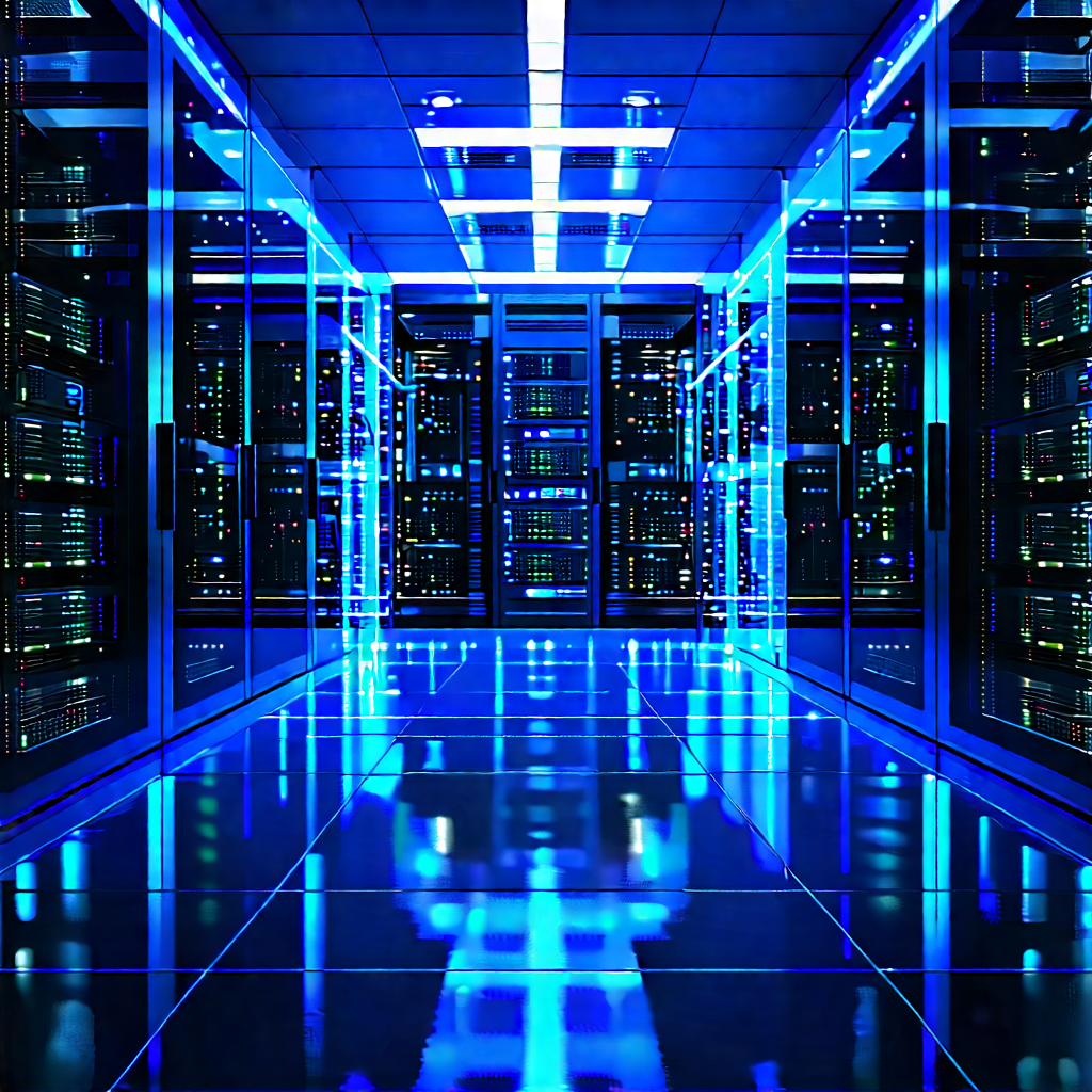 Futuristic server room