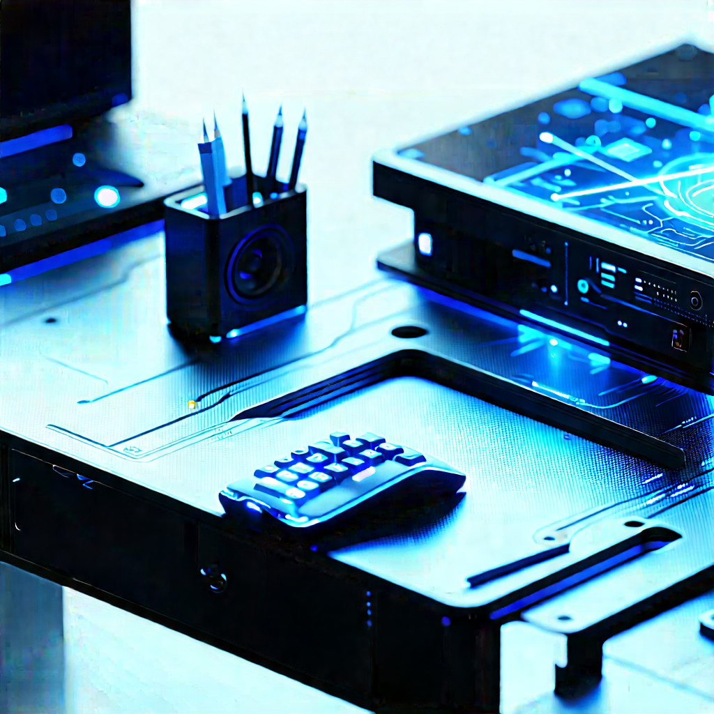 (futuristic:1.29) tech startup office