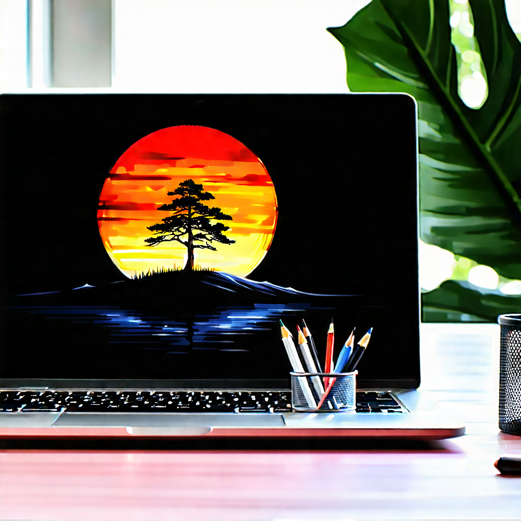 Laptop With Streaming Content With Laptop Computer