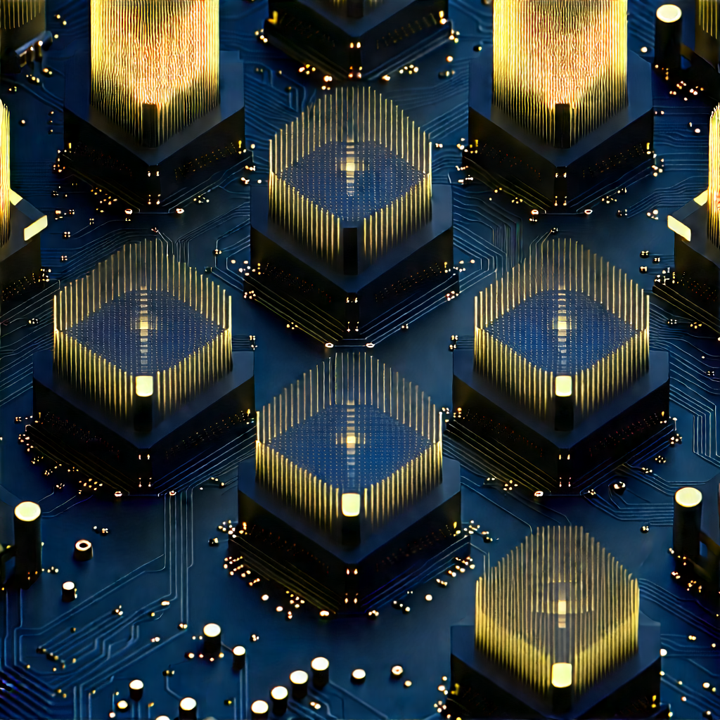 Close-up of sensor array