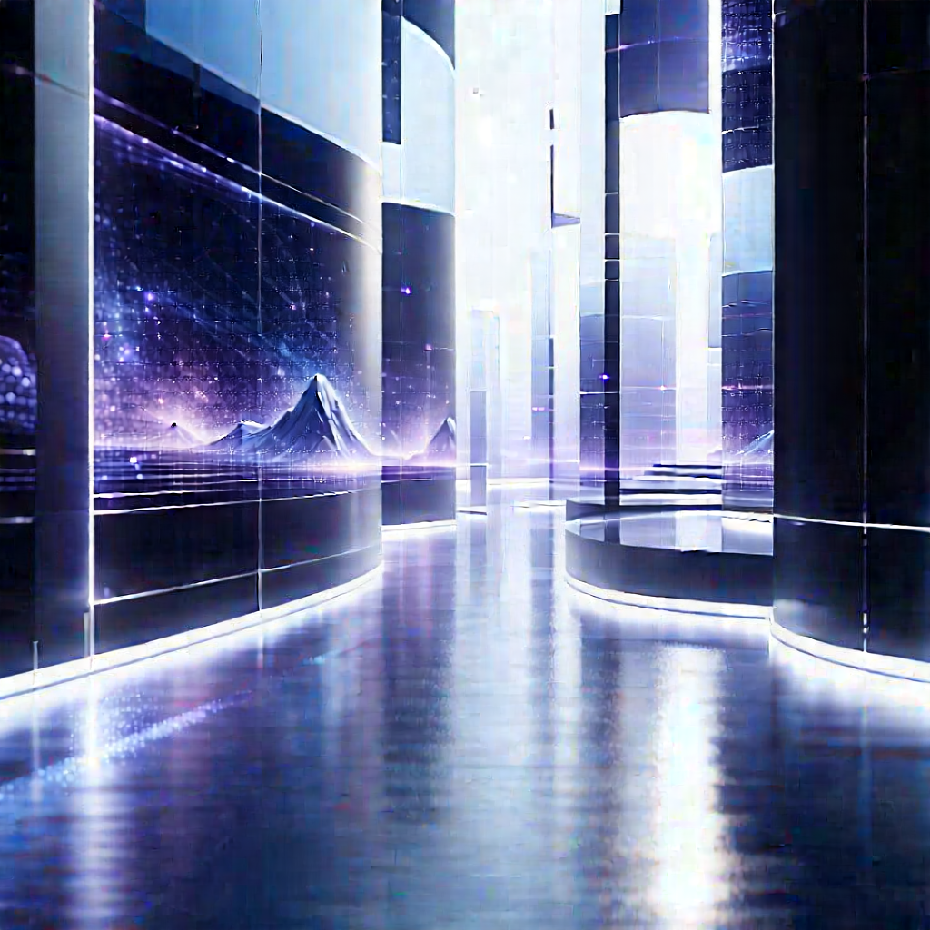 Futuristic innovation hub