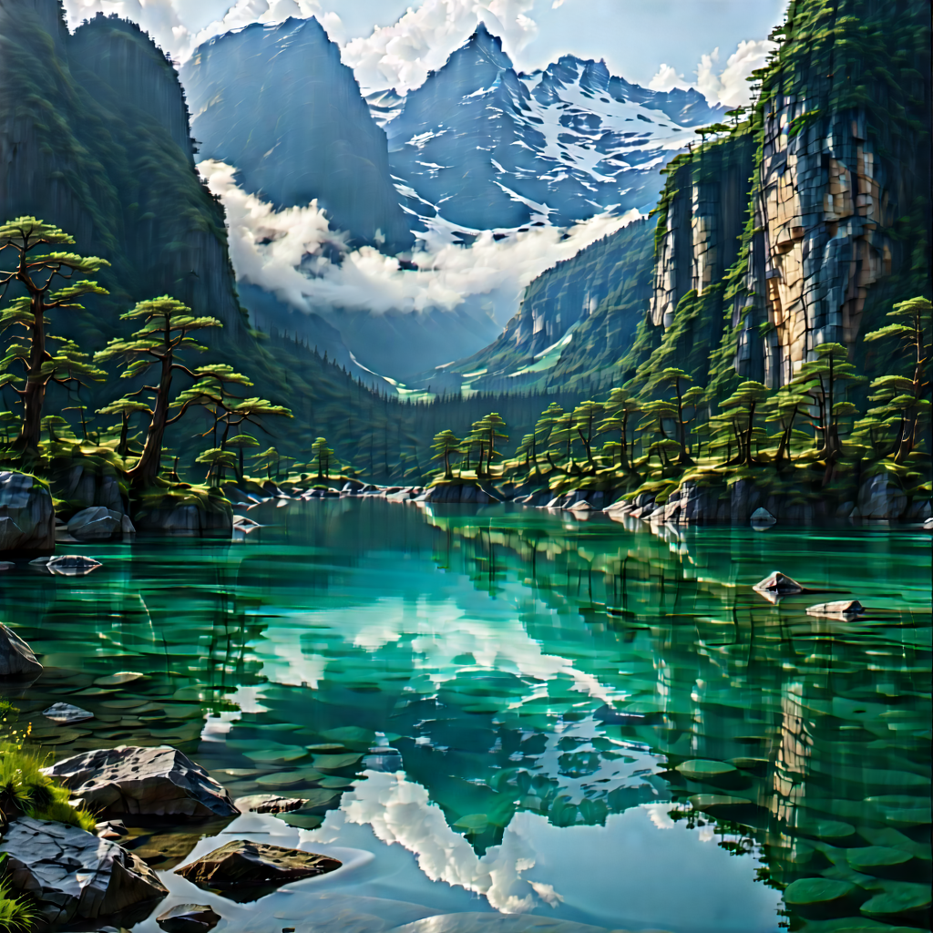 Machine Learning Visualization With Serene Mountain