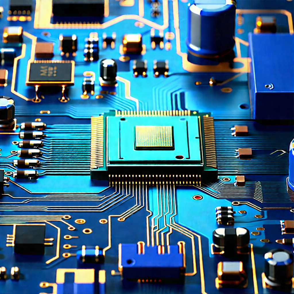 Close-up of electronic circuit