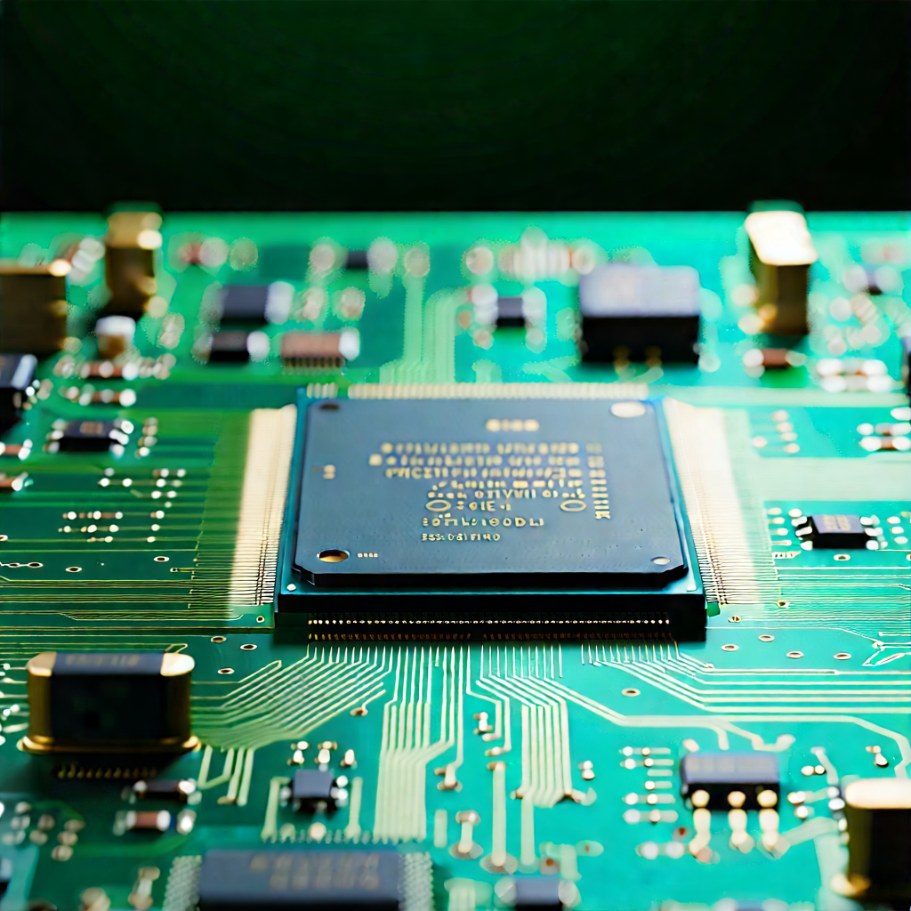 Close-up of microprocessor