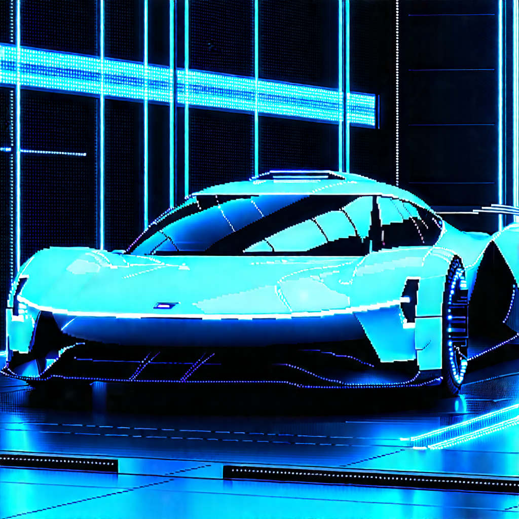 Innovative Electric Vehicle Design With Futuristic Parked