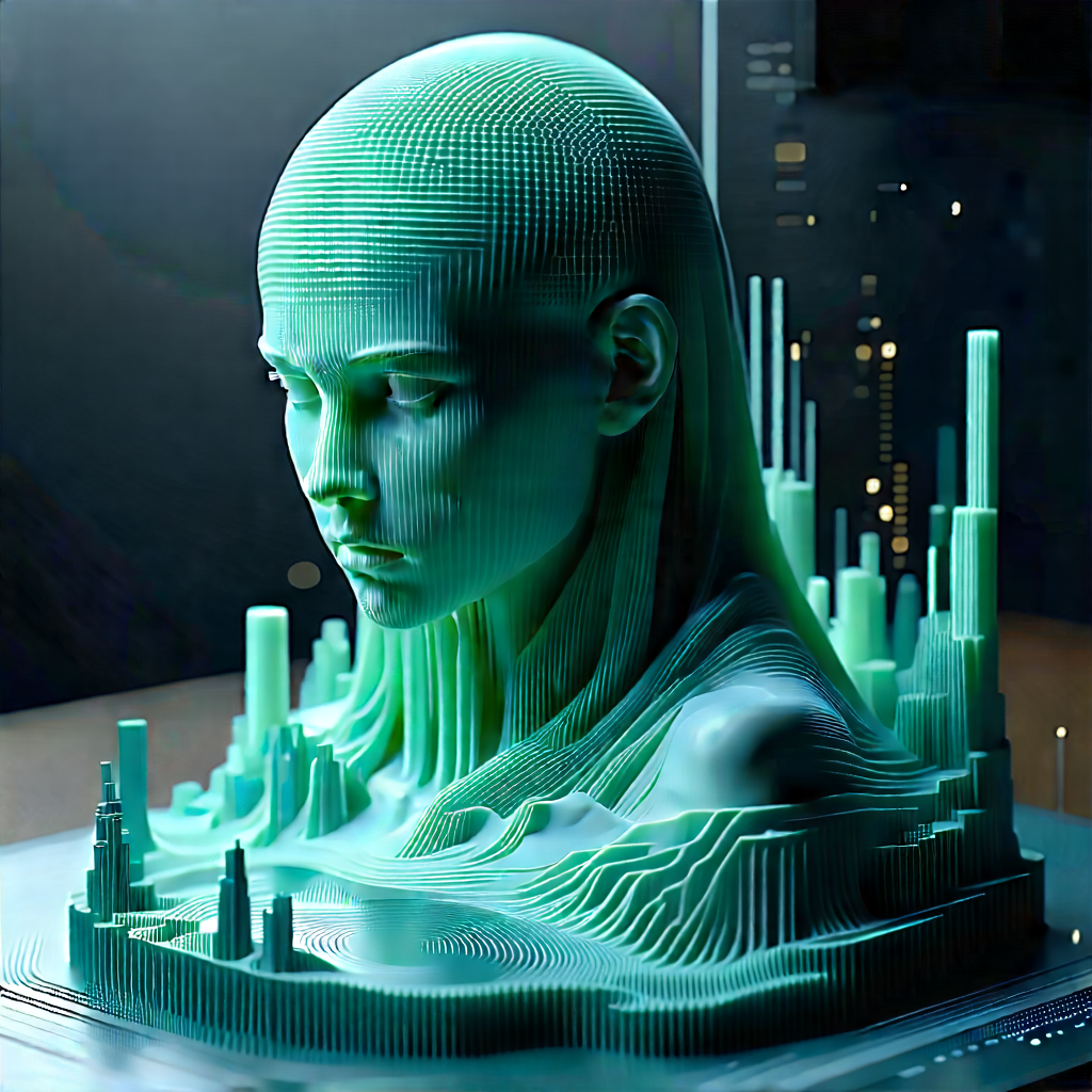 3d printer with data streams