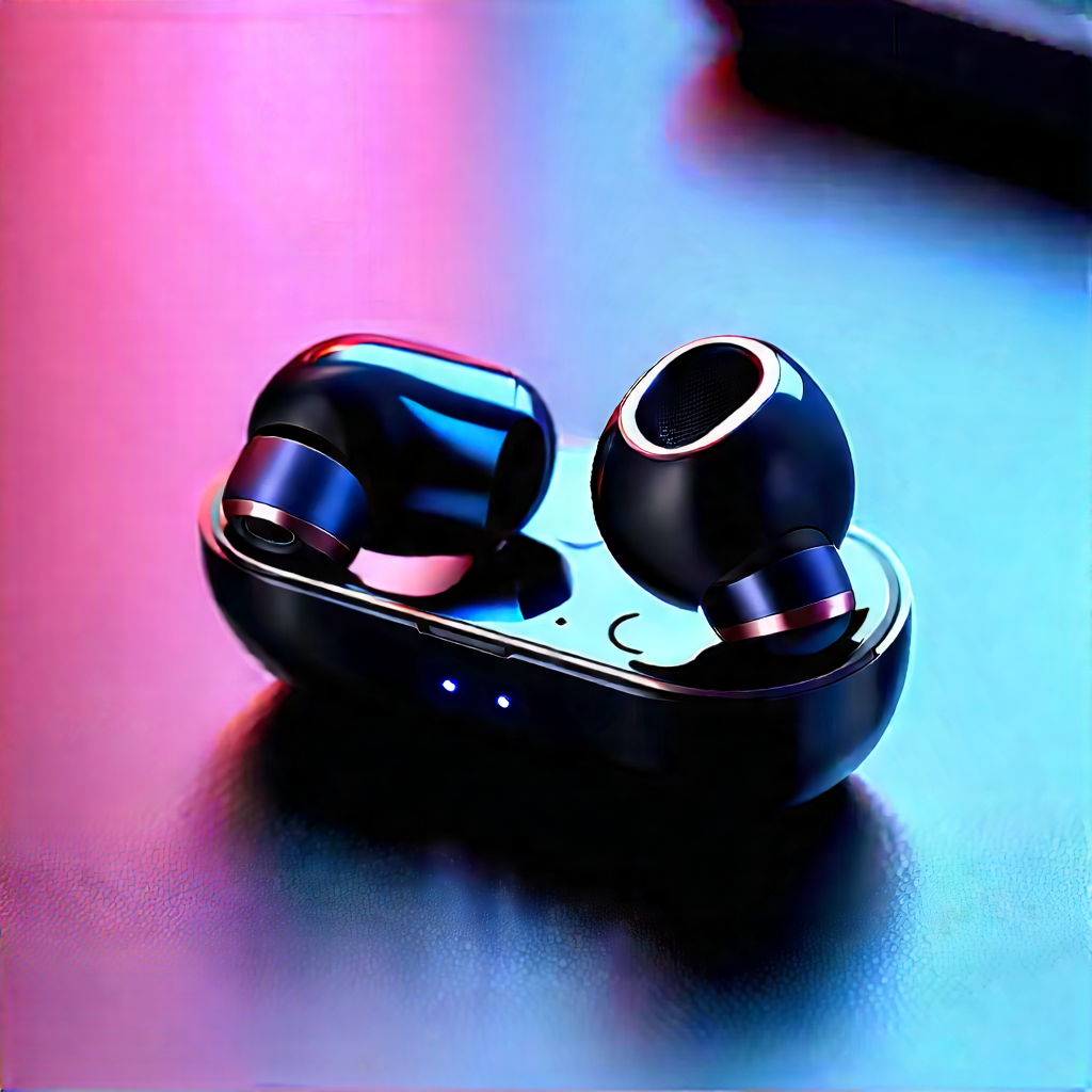 Wireless Earbuds With (digital:1.43) Artwork With Pair Black