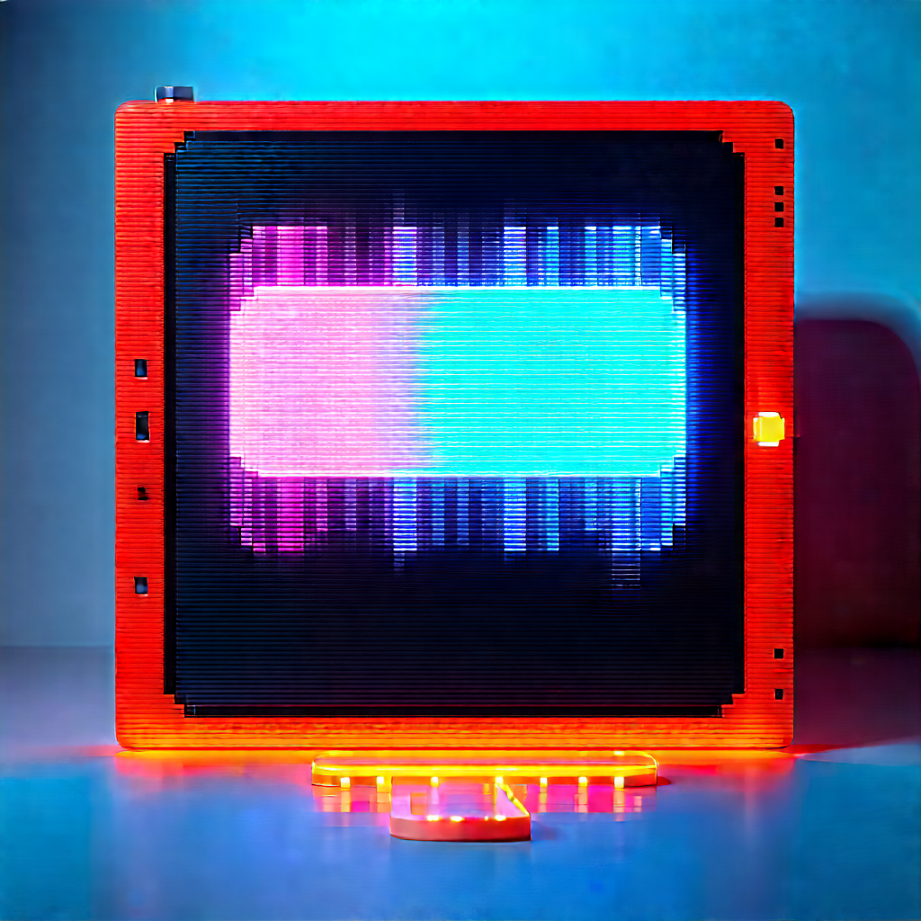 Tablet with glowing screen