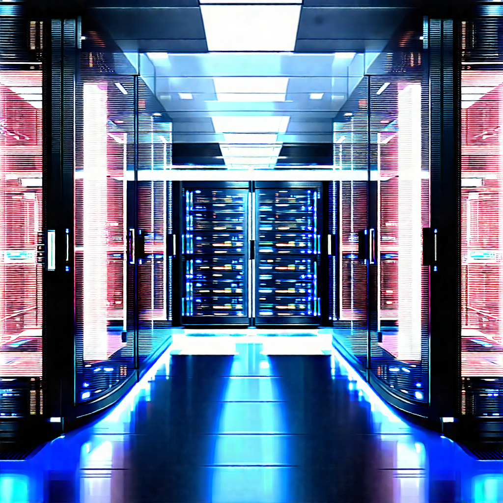 Futuristic server room