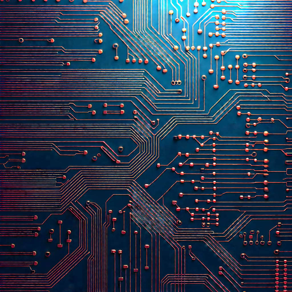 Close-up of electronic circuit