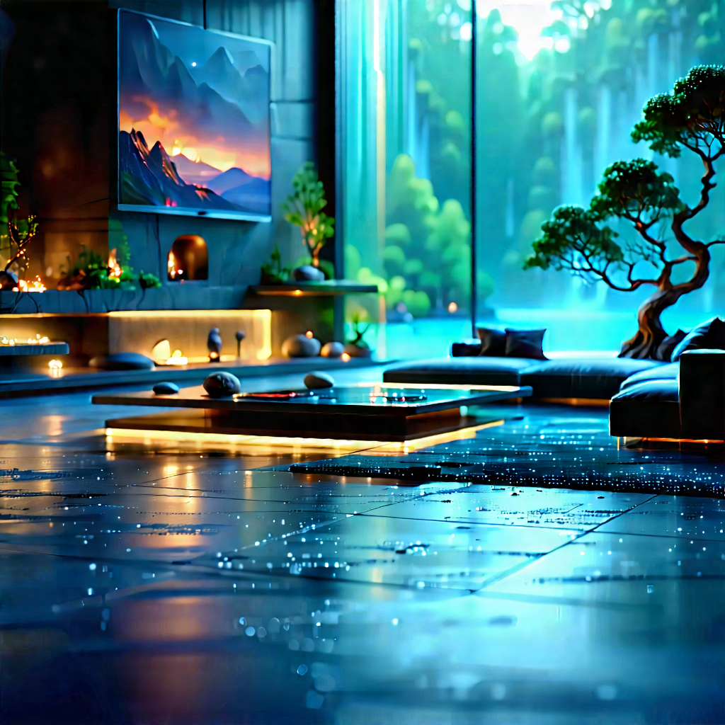 Futuristic Smart Home With Image, There