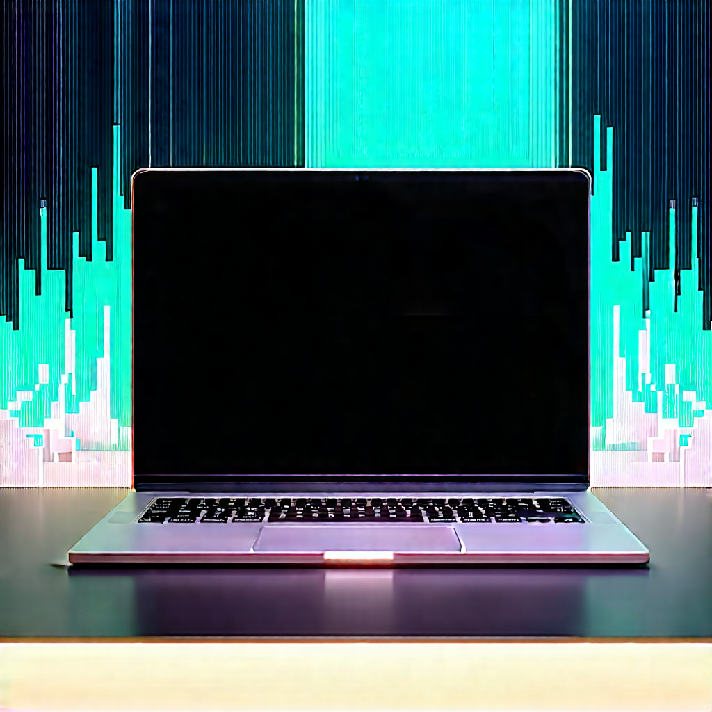 Laptop With Streaming Content With Laptop Computer
