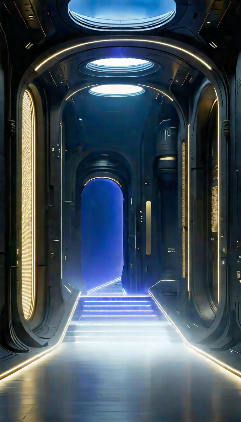 Futuristic Innovation Hub With Image, There