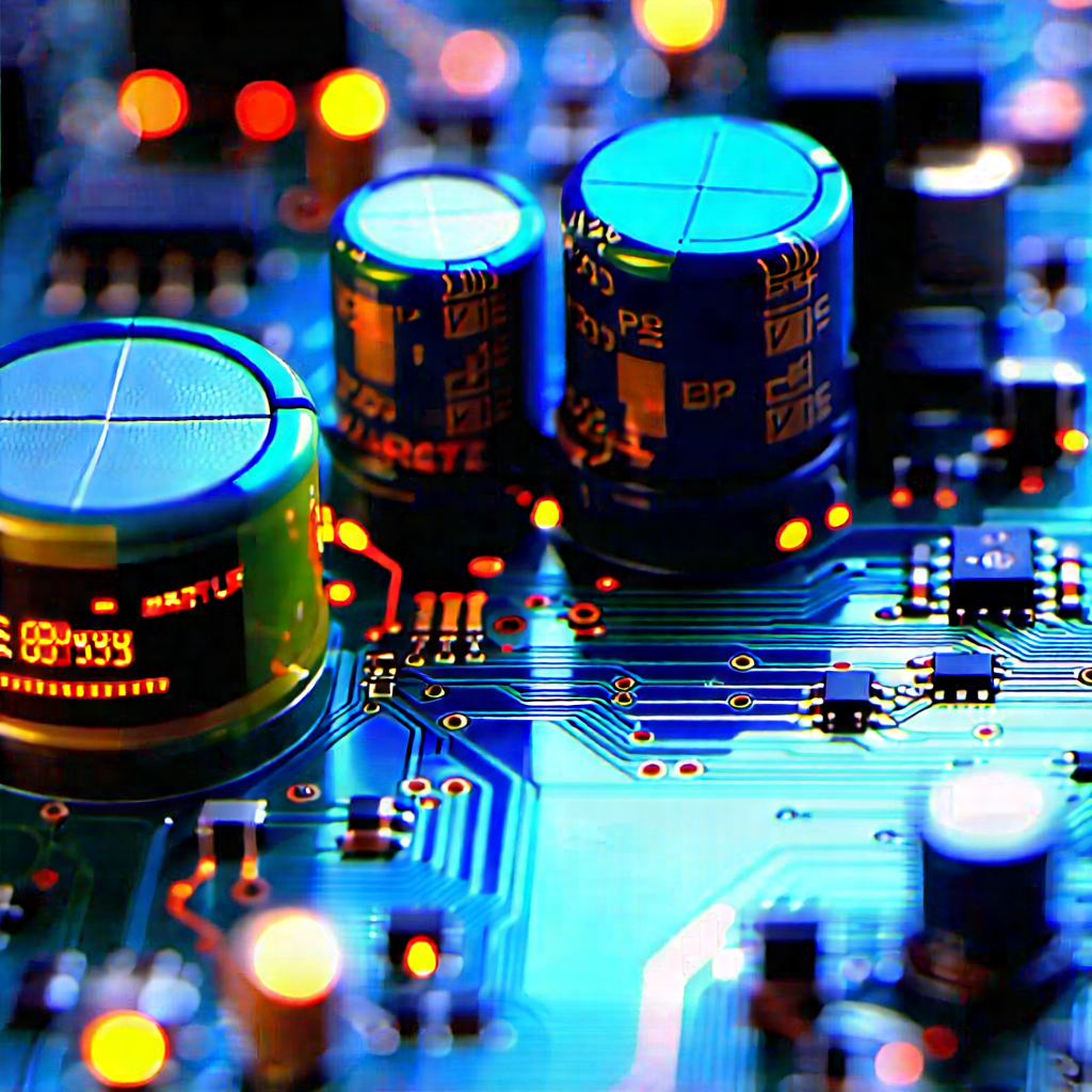 Close-up of electronic circuit