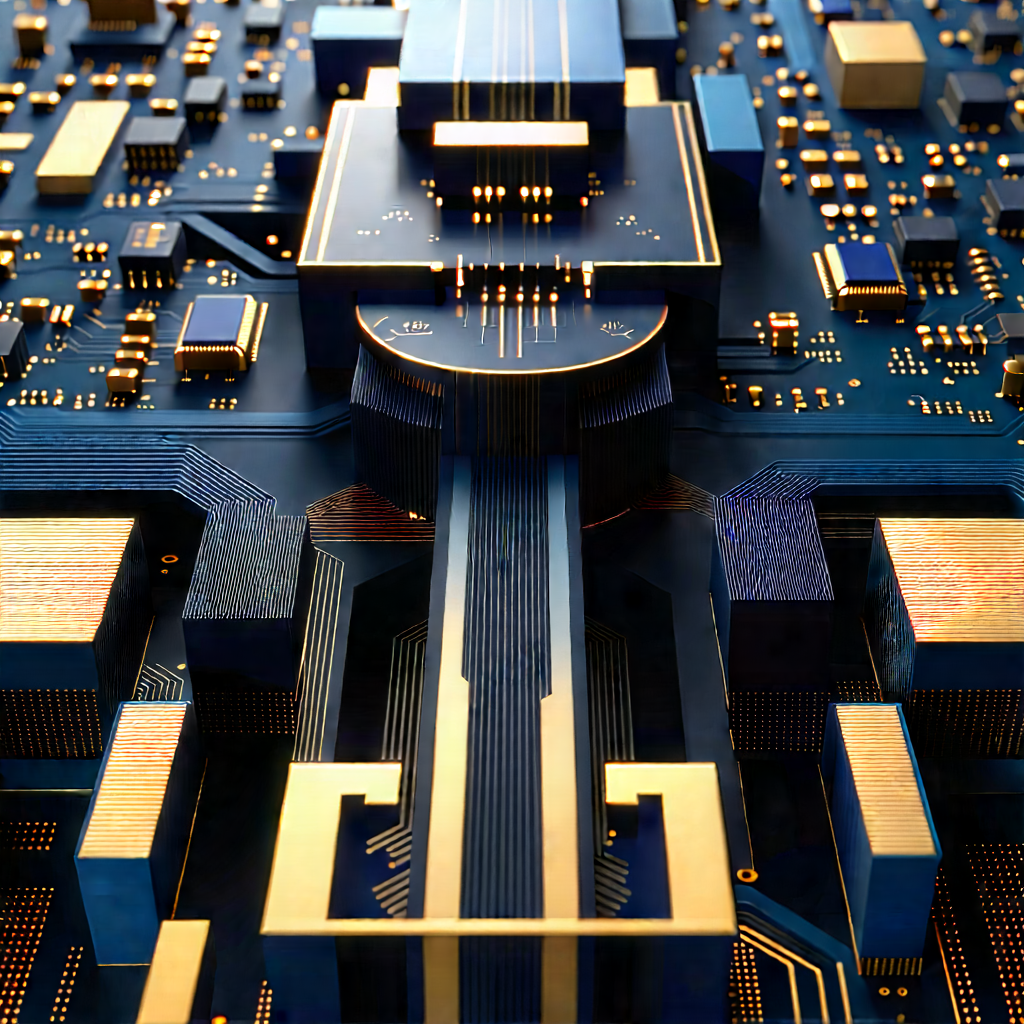 Close-up of sensor array