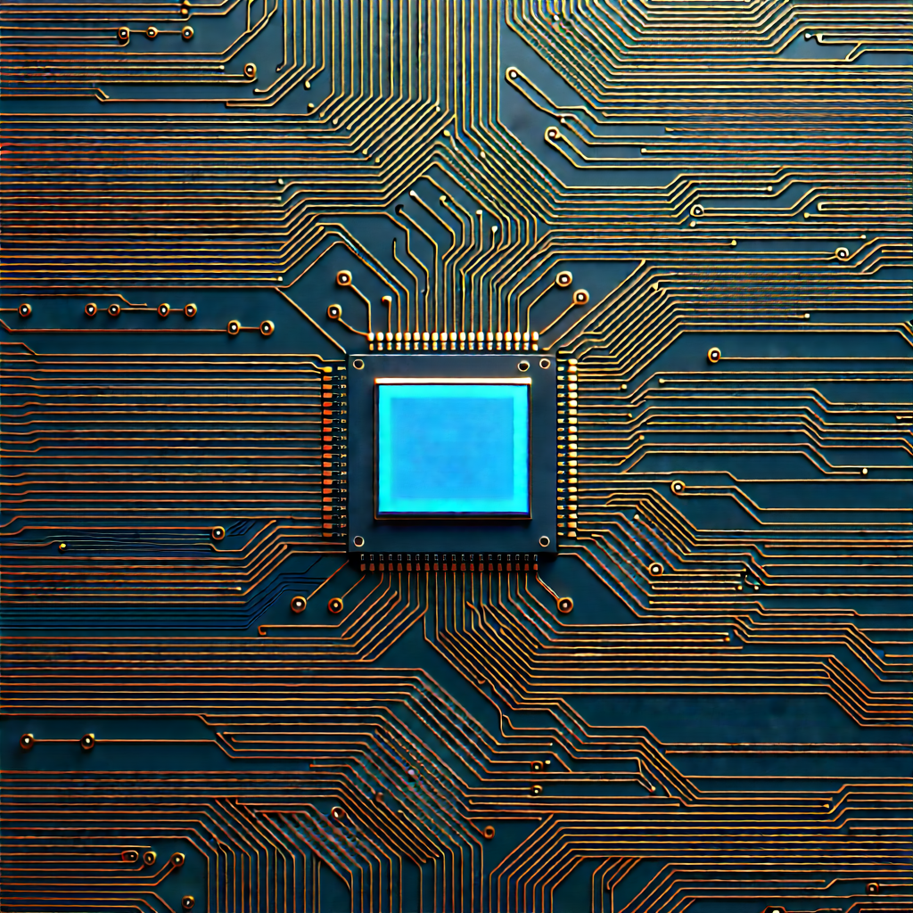 Close-up of electronic circuit