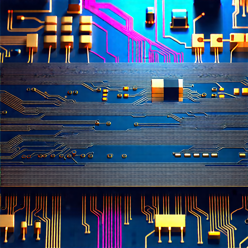 Close-up of electronic circuit