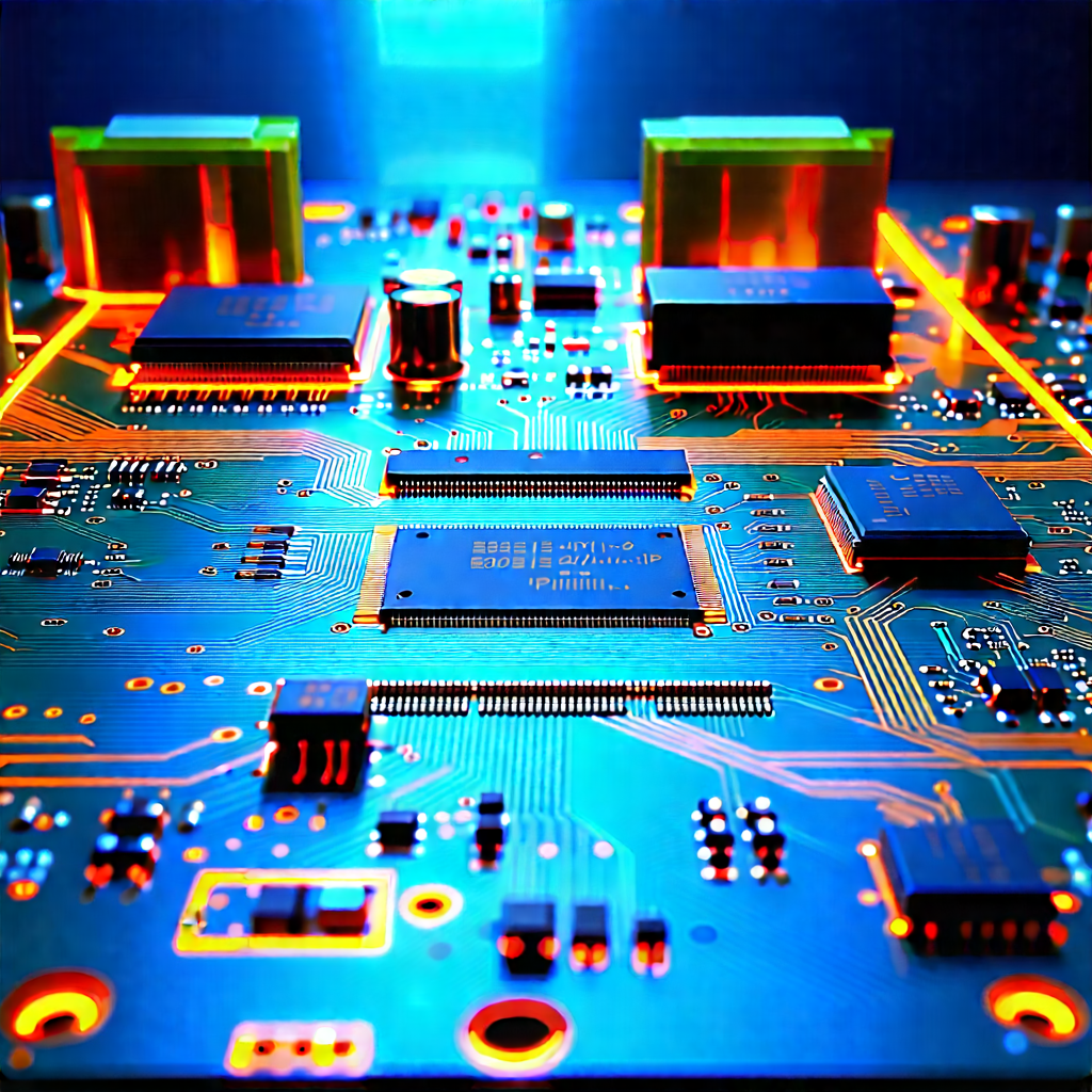 Circuit board with laser scanning