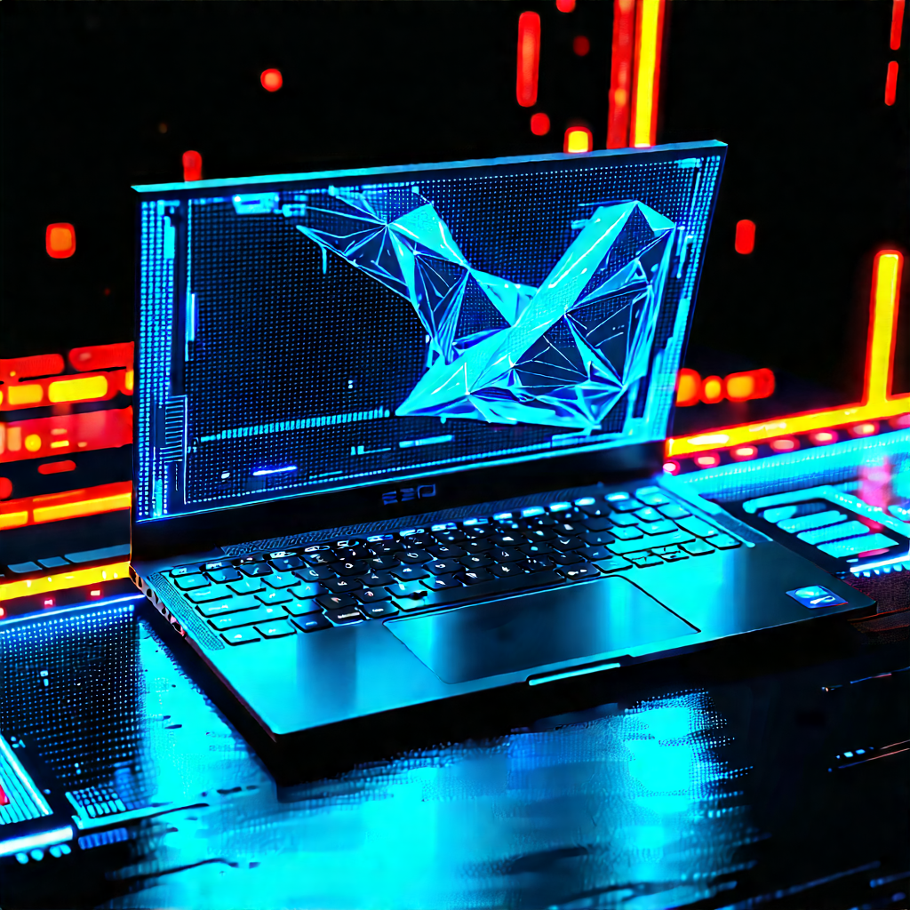 Laptop With Holographic Display With Laptop Computer