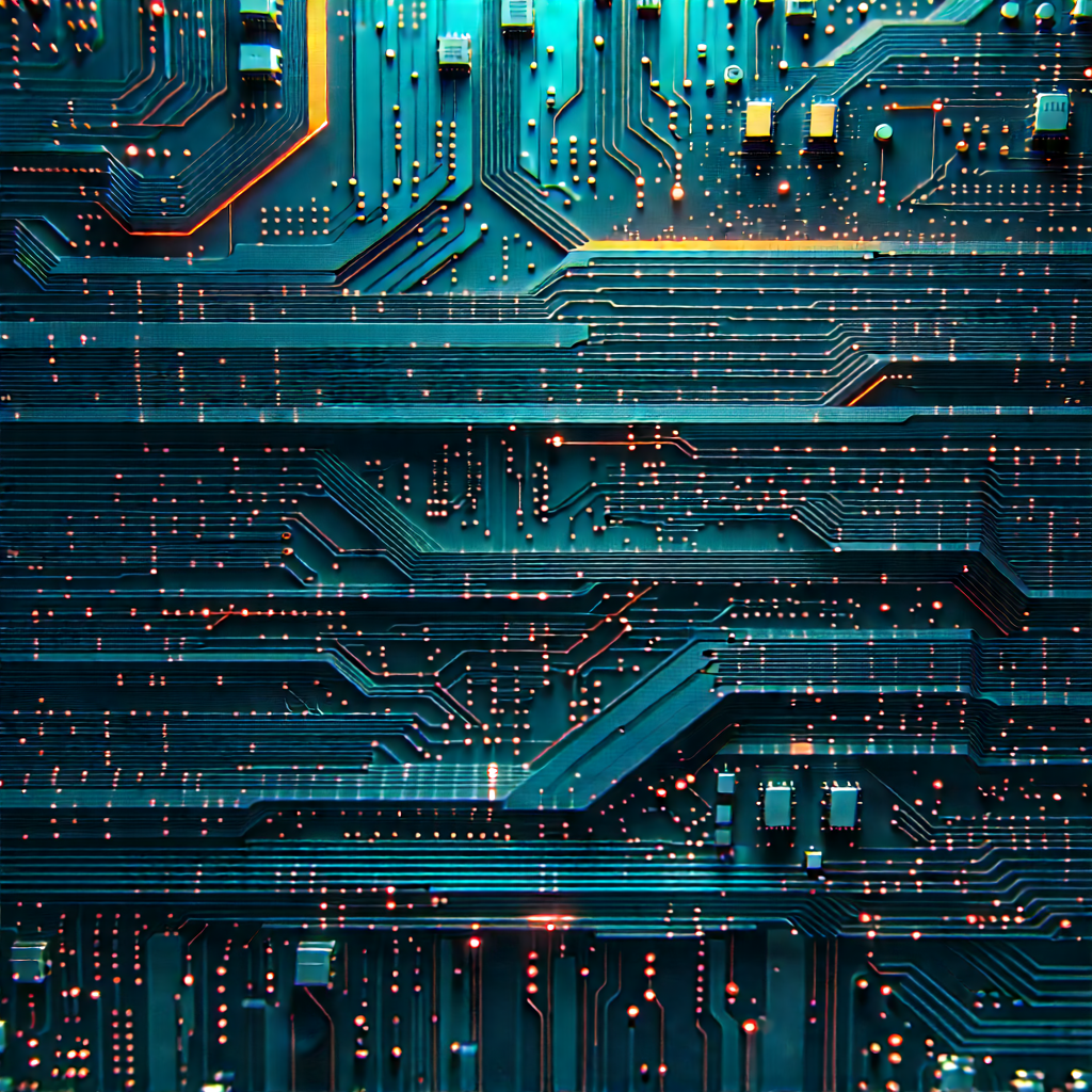 Close-up of electronic circuit