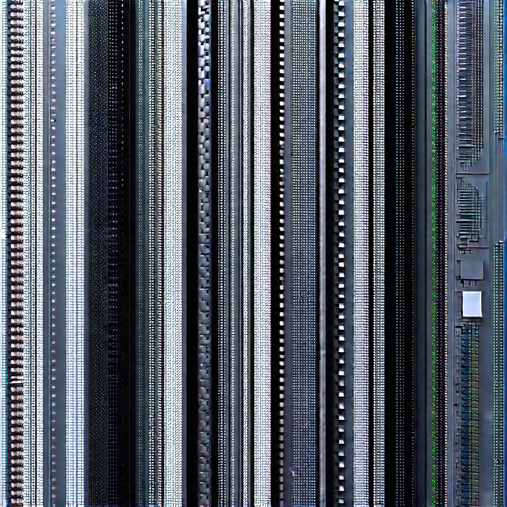 Close-up of sensor array