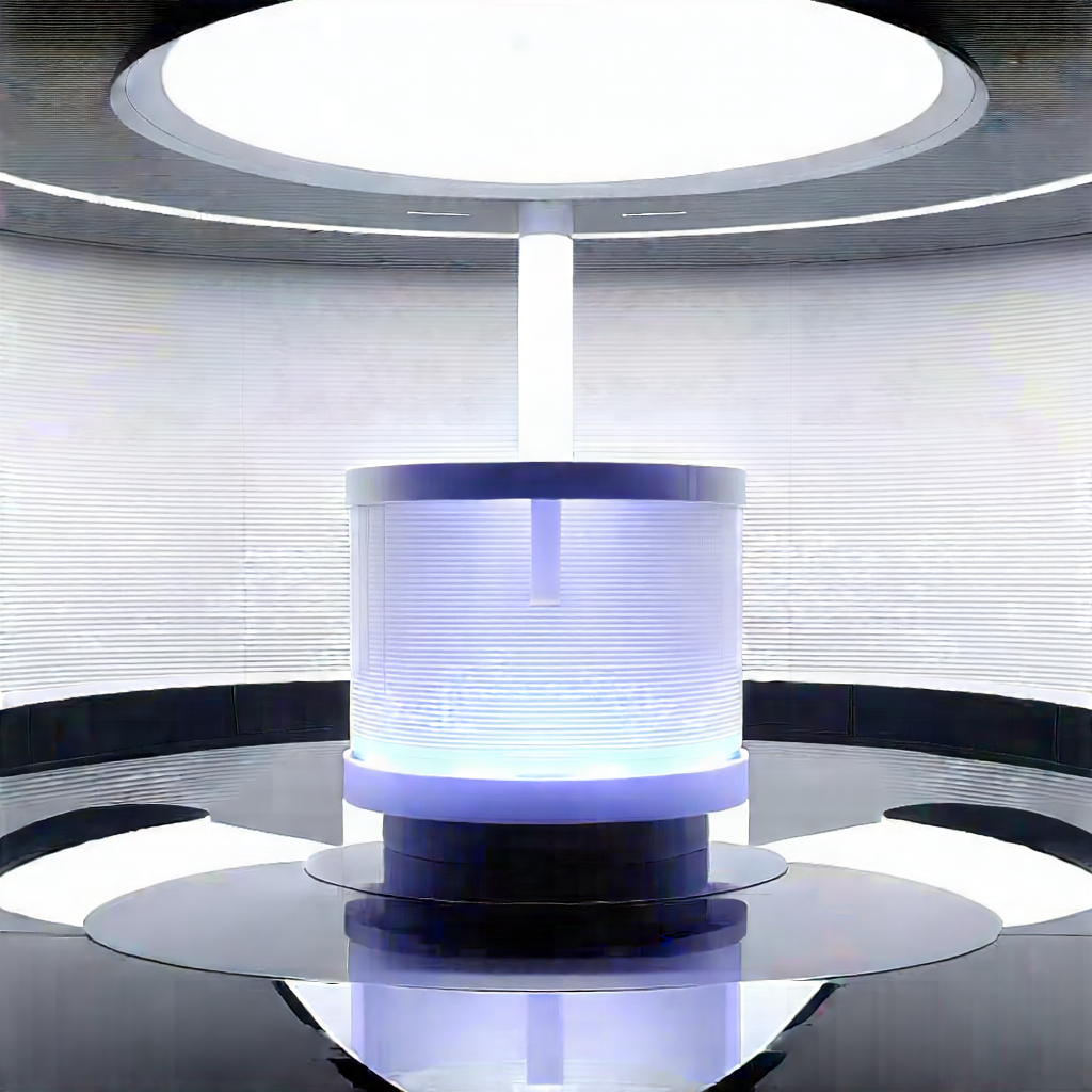Futuristic research laboratory