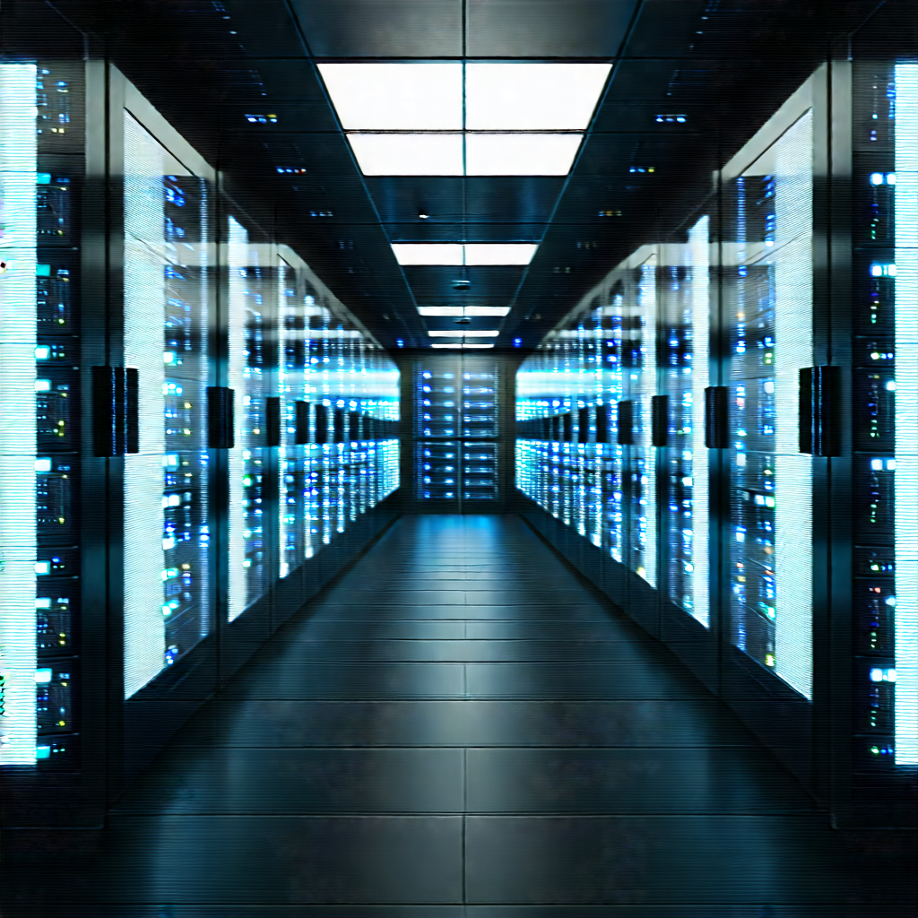 Futuristic server room