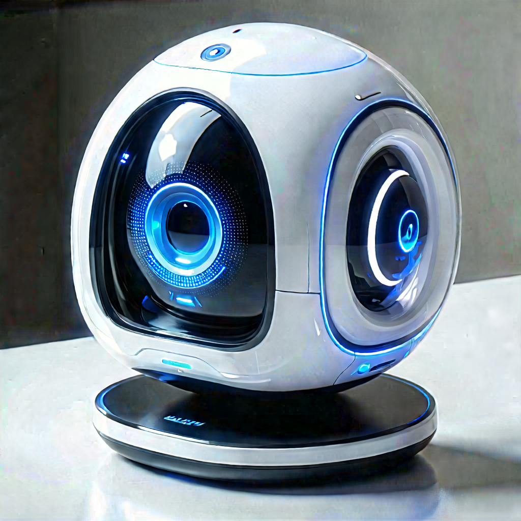 Innovative Communication Tool (design:1.25) With White Blue