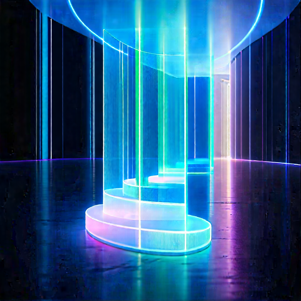 Futuristic innovation hub