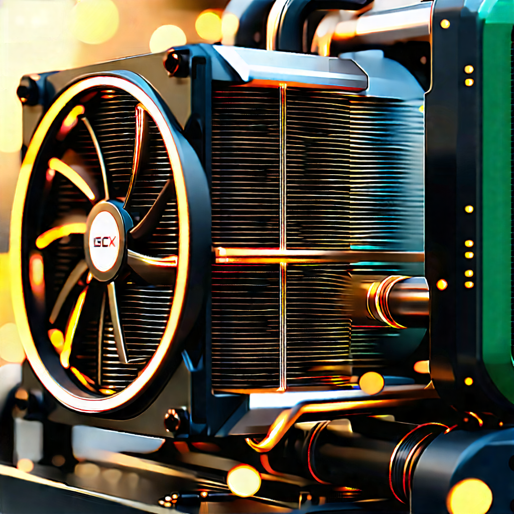 Close-up of cooling system