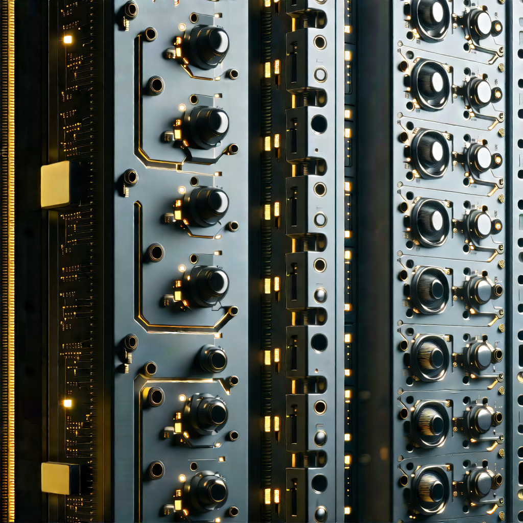 Close-up of sensor array