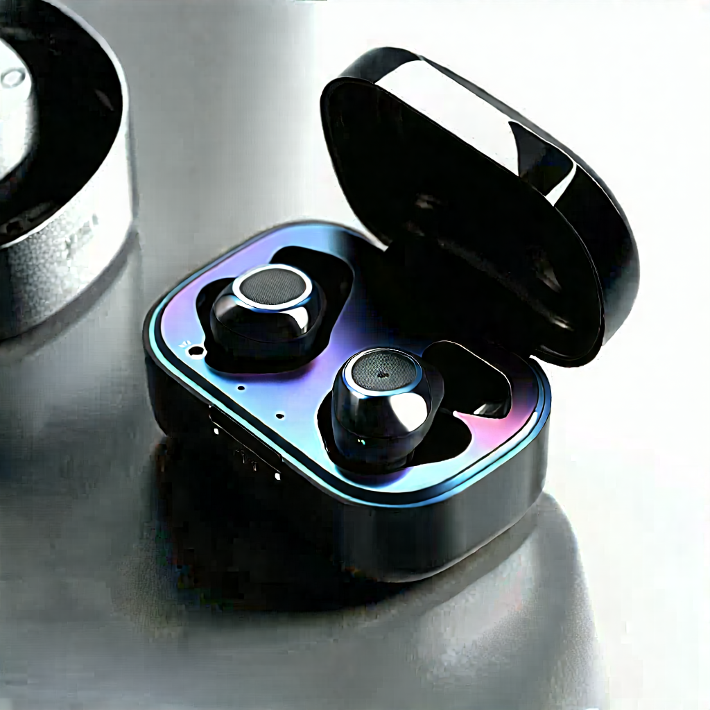 Wireless earbuds with holographic display