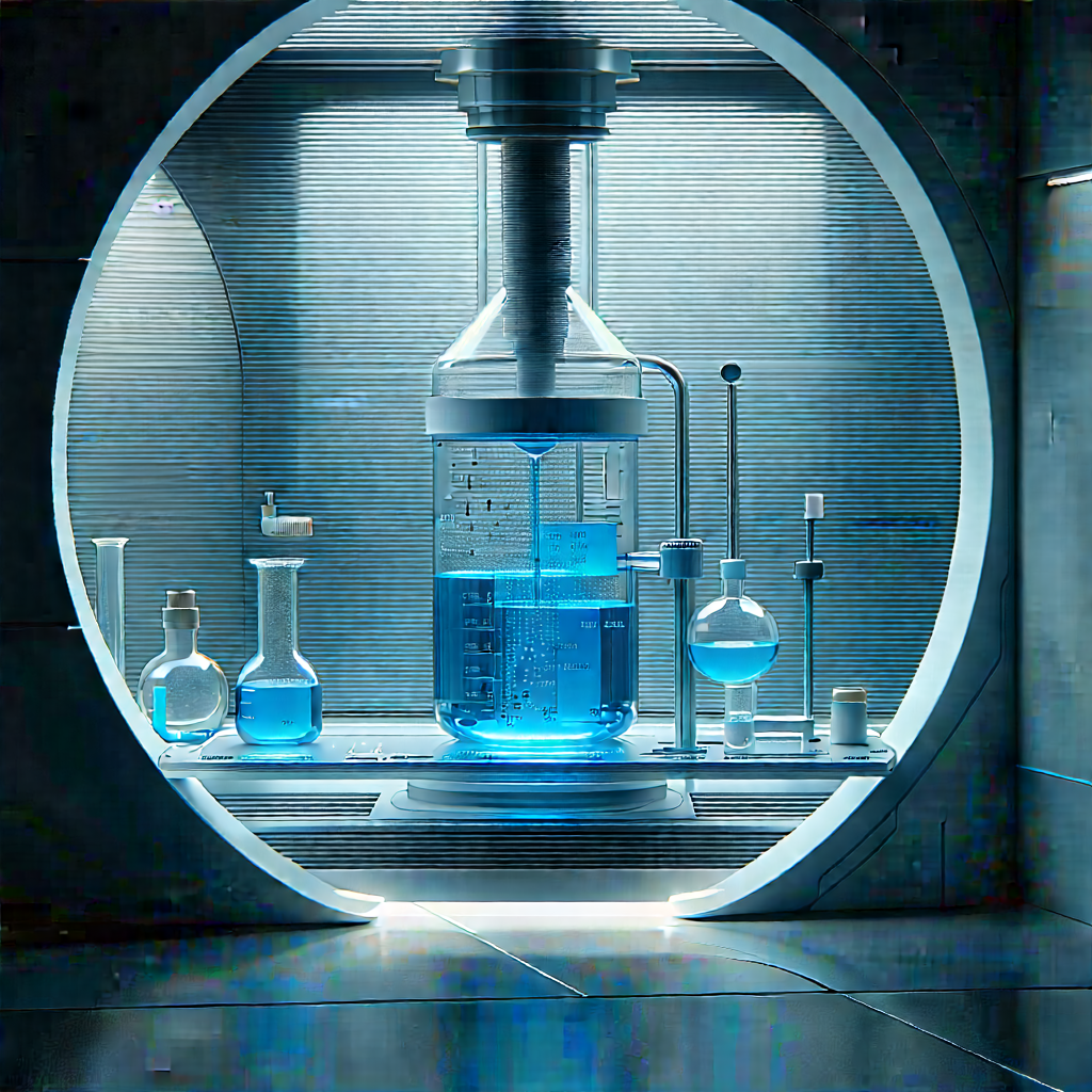 Futuristic Research Laboratory With Image, There