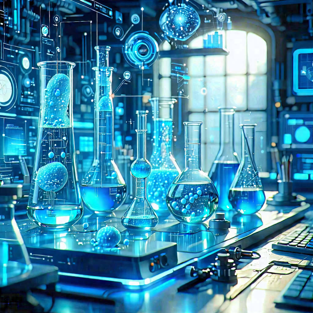 Educational Technology In Modern Laboratory With Laboratory Setting