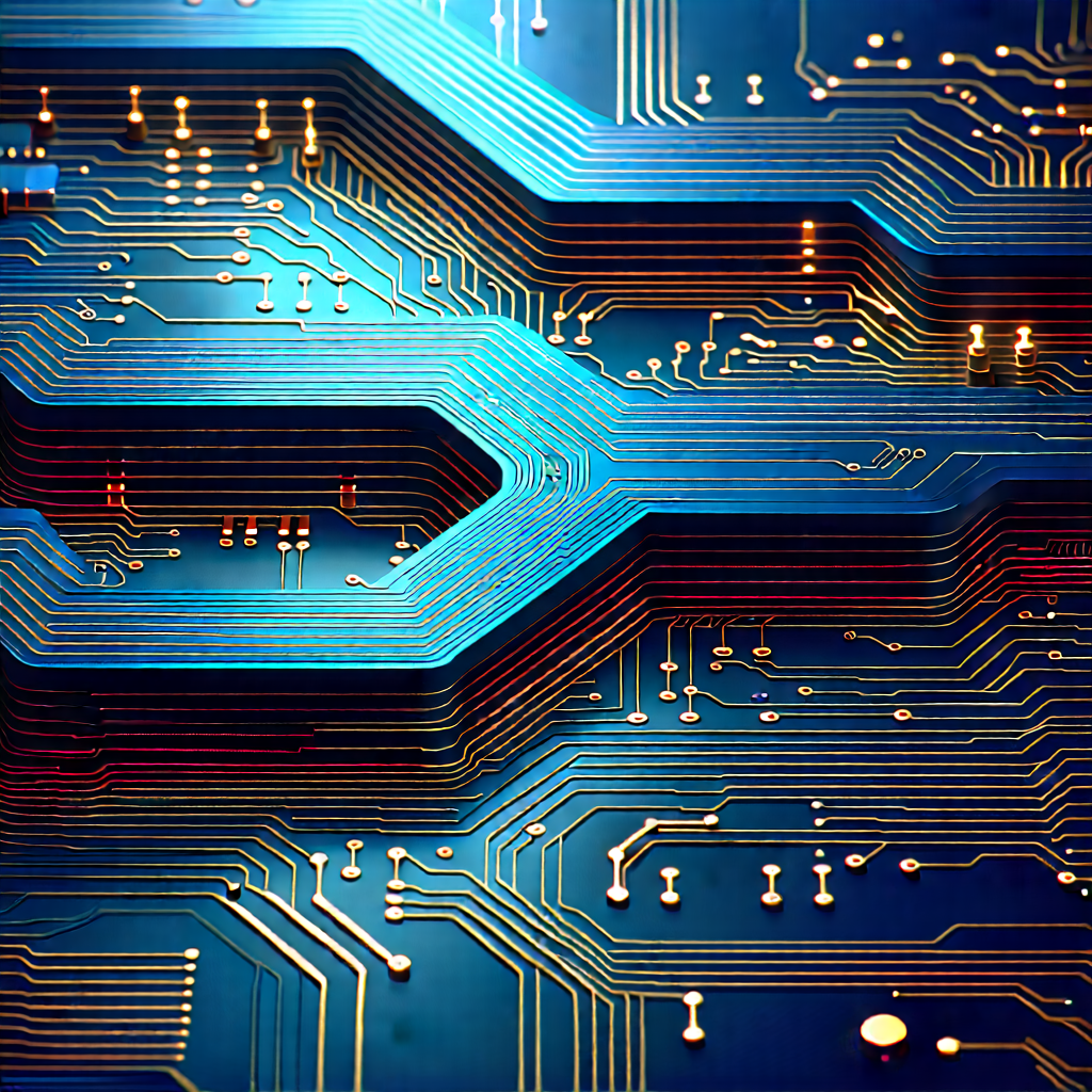 Close-up of electronic circuit