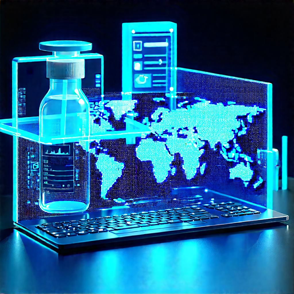 Healthcare Technology In Tech Office With Computer Monitor
