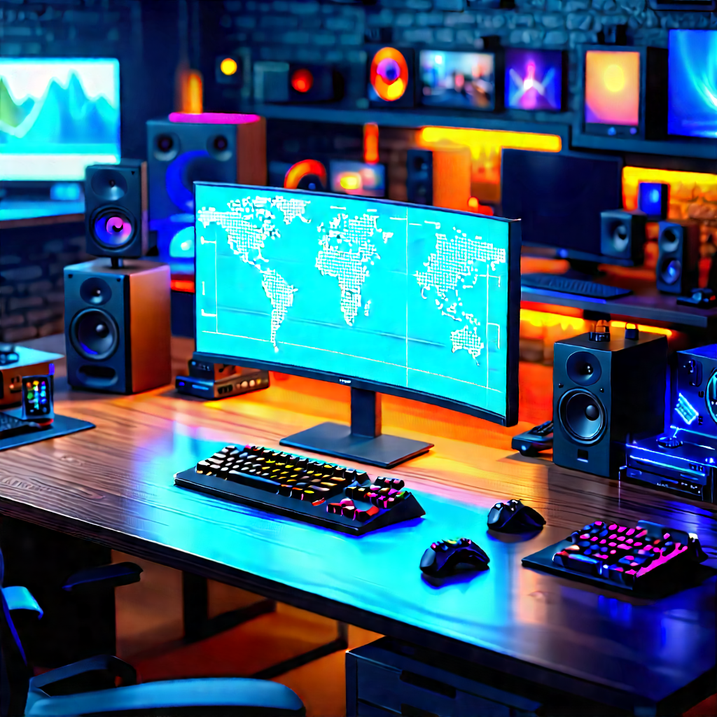Entertainment technology in tech office