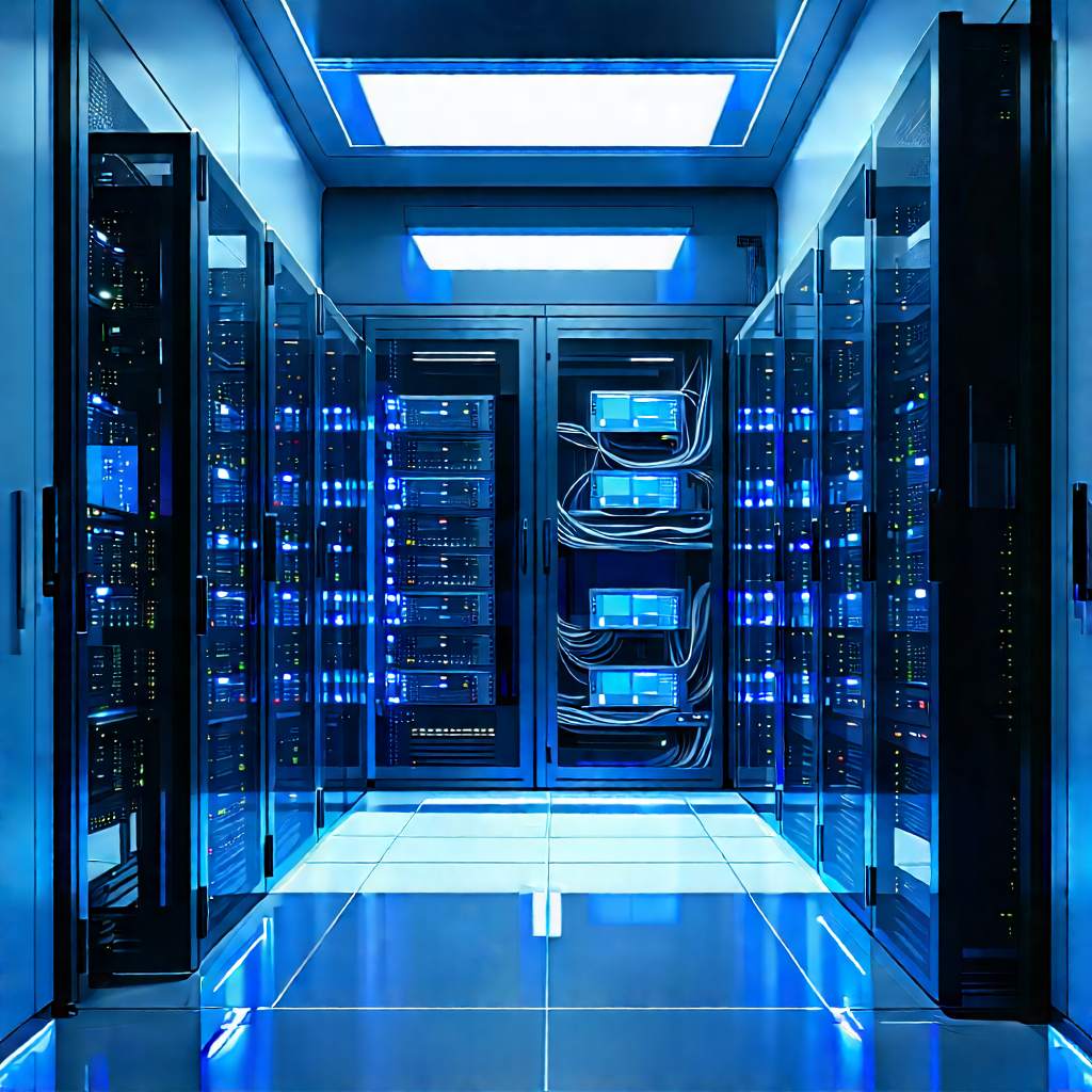 Futuristic server room