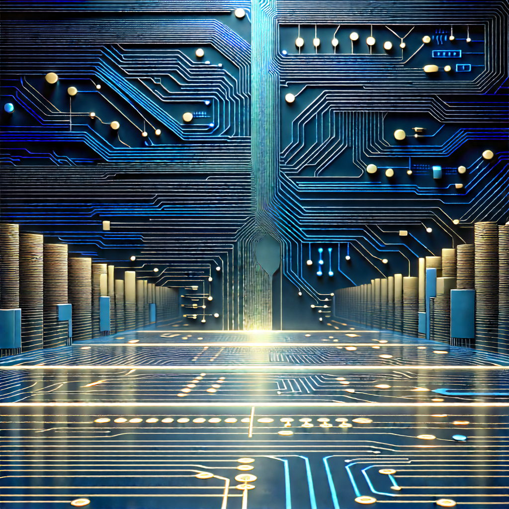 Circuit board with data streams