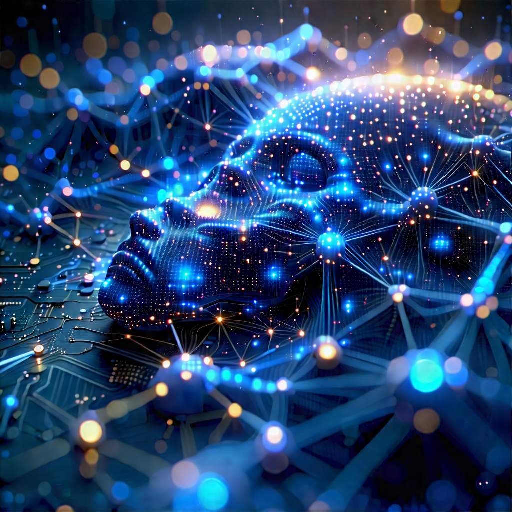 Blockchain Network Visualization With Image, There