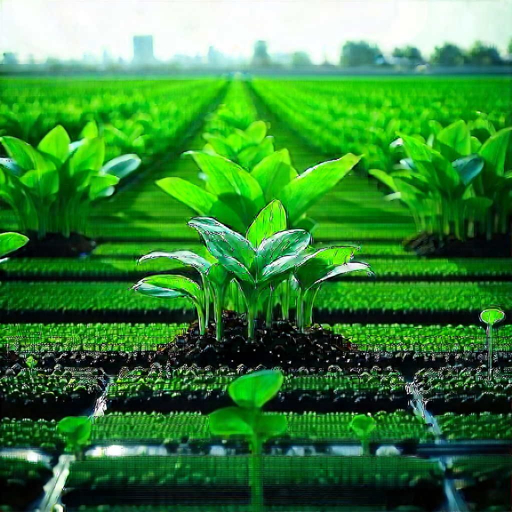 Agricultural Technology In Design Studio With Large Field