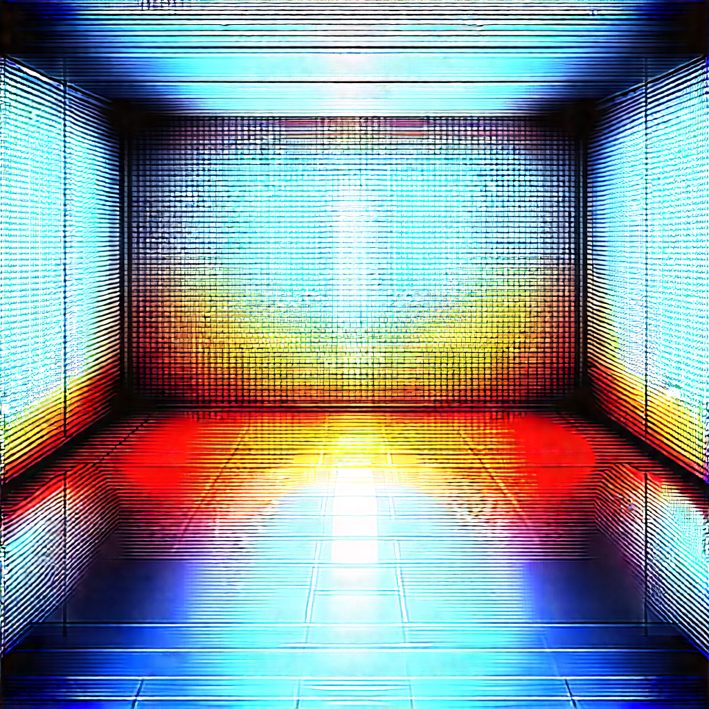 Futuristic Research Laboratory With Black White