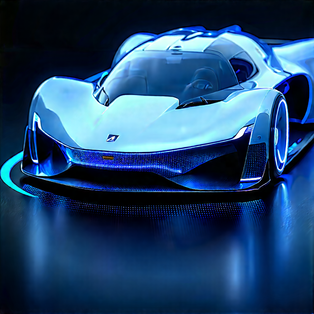 Innovative Electric Vehicle Design With Futuristic Displayed