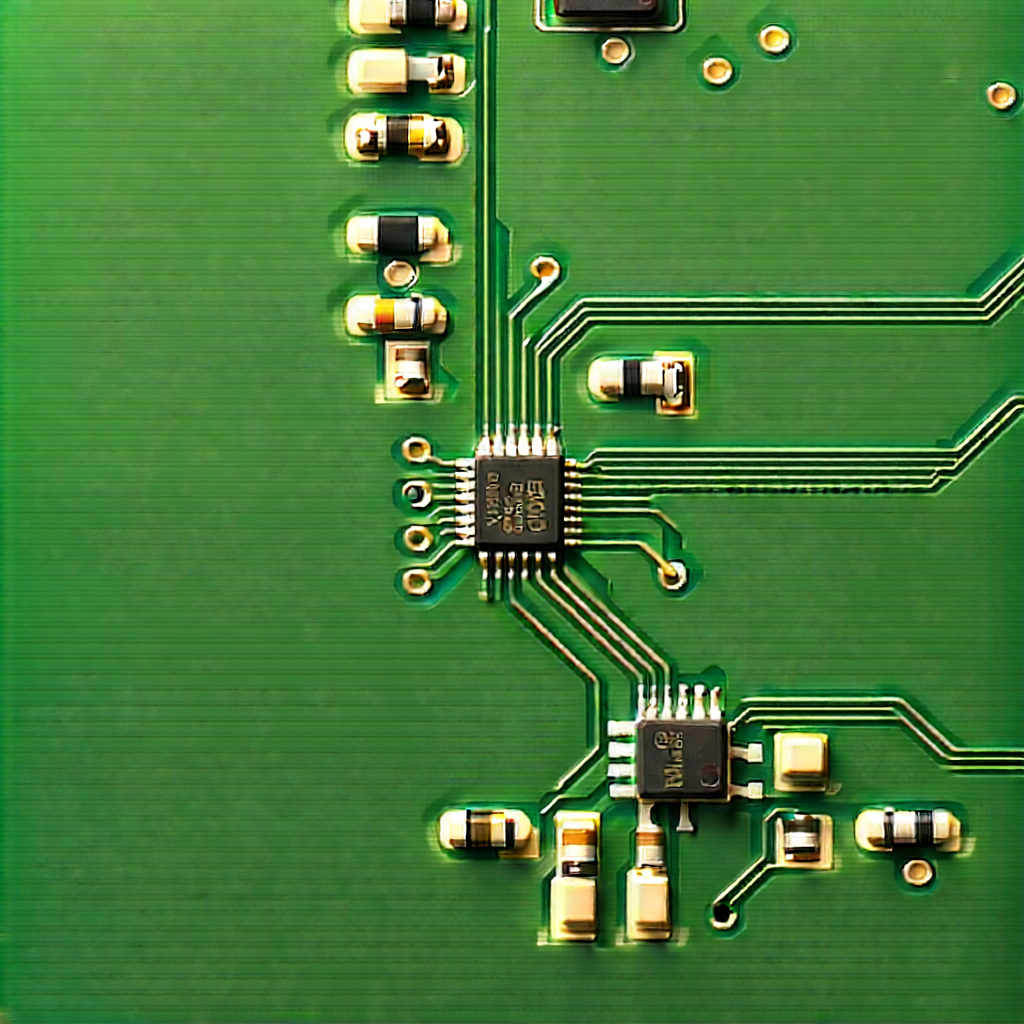 Close-up of electronic circuit