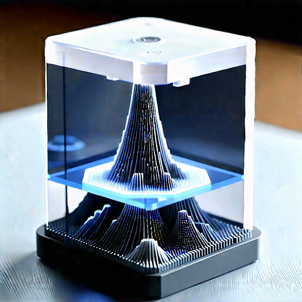 3d Printer With Digital Particles With Small, Clear
