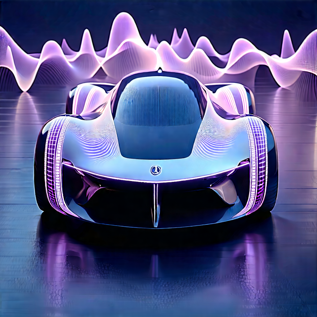 Innovative Electric Vehicle (design:1.11) With Sleek, Futuristic-looking