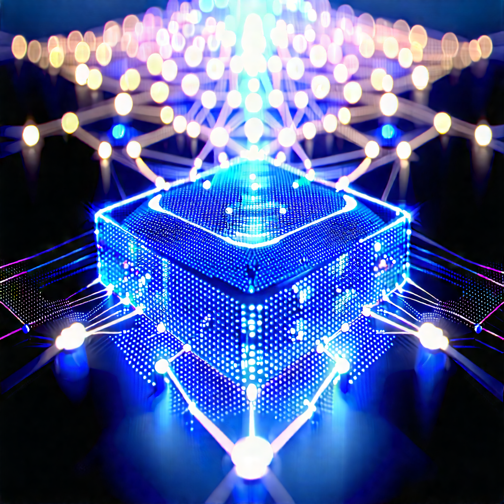 Blockchain Network Visualization With Image, There