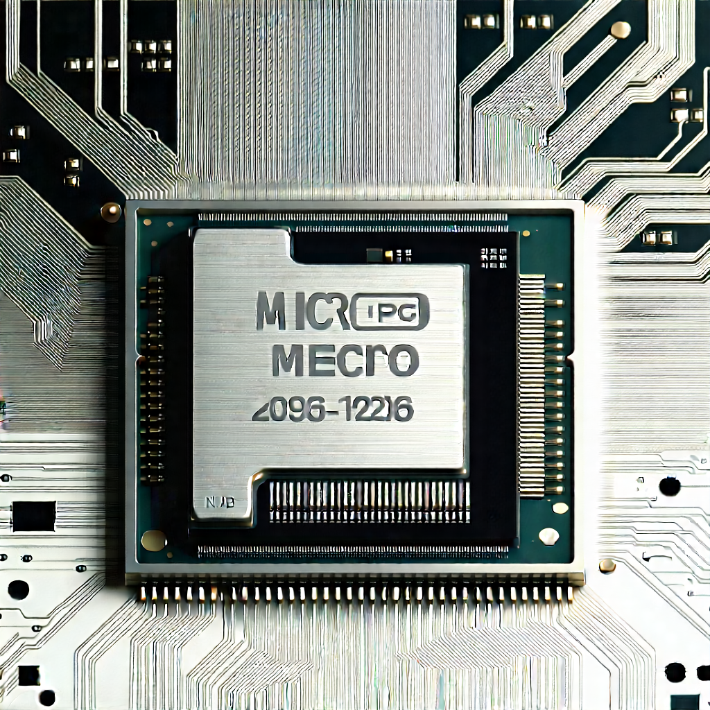Close-up of microprocessor