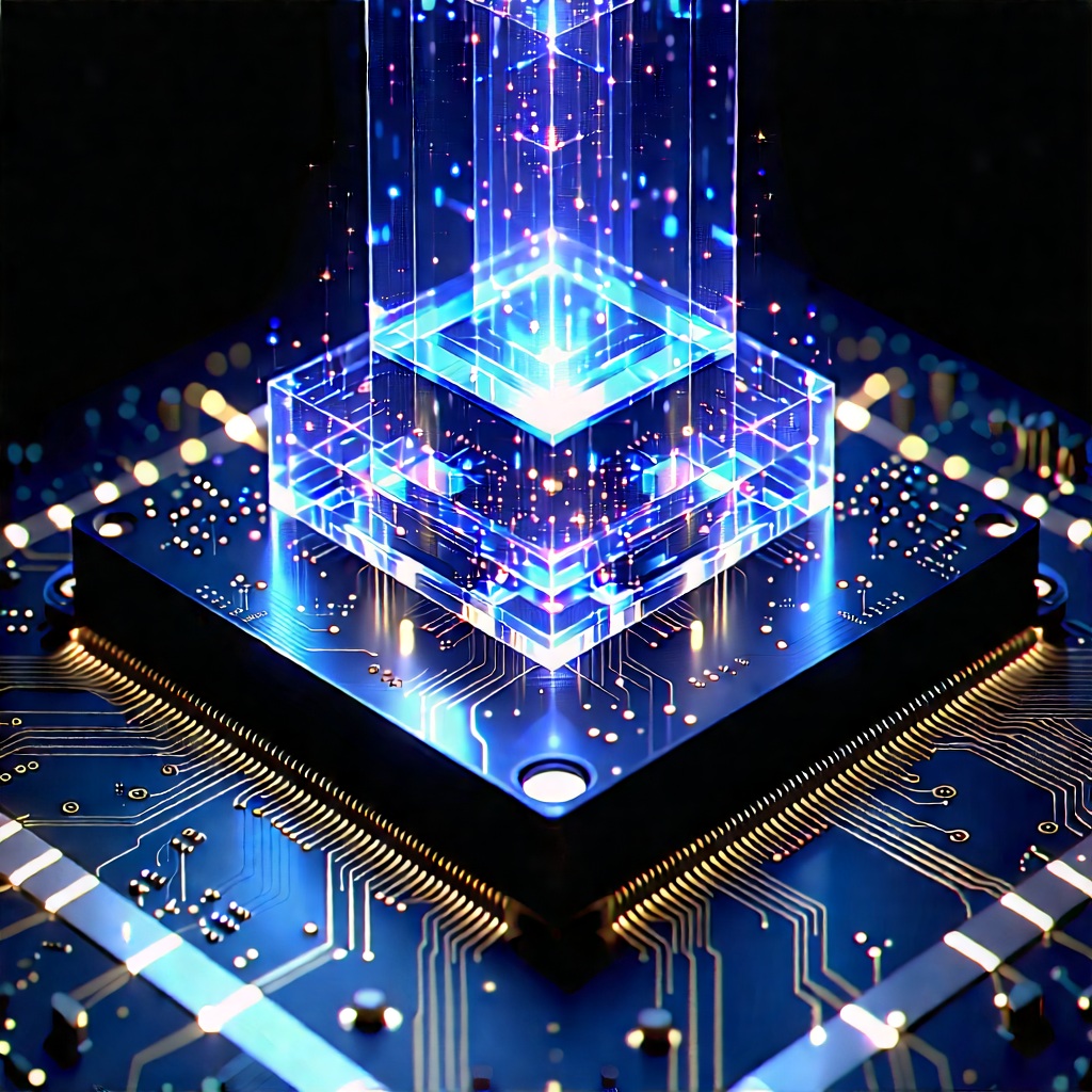 Quantum computer with holographic projection